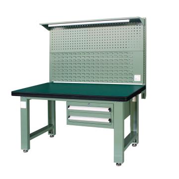 信高 重型工作台，1.5m (带2抽屉及后挂板) 绿色（RAL6011），XFH-1520G 不含安装费