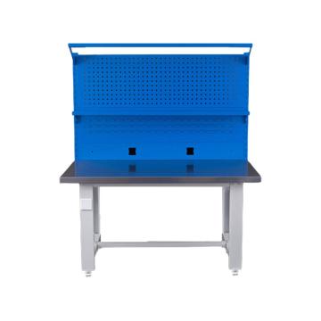 盛悦欣美 重型工作台，不锈钢台面，1500L*750D*800Hmm，带920方孔+百叶+电器板+灯架+棚板