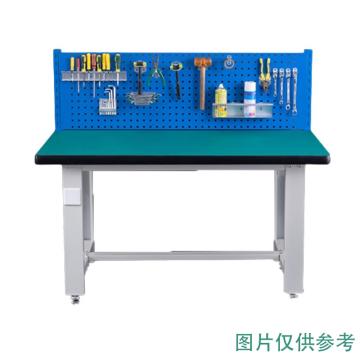 盛悦欣美 重型工作台，绿色防静电台面，1800L*750D*800Hmm，带450方孔，非偏远两台包安装