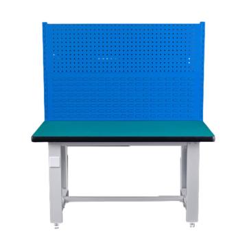 盛悦欣美 重型工作台，绿色复合台面，2100L*750D*800Hmm，带920方孔+百叶，非偏远两台包安装