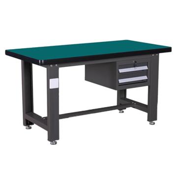 锴源 重型工作台，复合桌面，工业灰，吊二抽，尺寸（mm）:1200*750*800