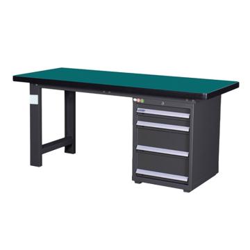 锴源 重型工作台，复合桌面，工业灰，四抽柜，尺寸（mm）:1200*750*800
