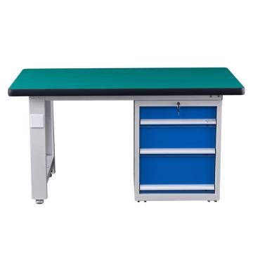 盛悦欣美 重型工作台，复合台面，落地三抽，尺寸：L2100*W750*H800mm，非偏远两台包安装