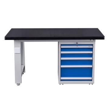 盛悦欣美 重型工作台，钢板台面，落地五抽，尺寸：L1800*W750*H800mm，非偏远两台包安装
