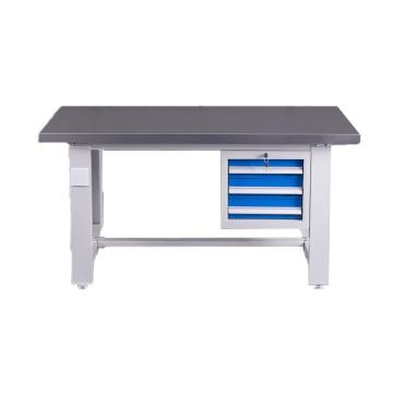 盛悦欣美 重型工作台，不锈钢台面，吊三抽，尺寸：L2100*W750*H800mm，非偏远两台包安装