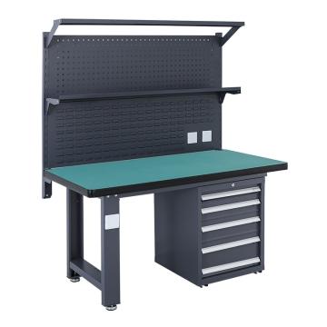 盛悦欣美 重型工作台，复合台面，工业灰，1500L*750D*800Hmm，落地五抽920款，非偏远两台包安装
