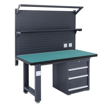 盛悦欣美 重型工作台，复合台面，工业灰，1500L*750D*800Hmm，落地三抽920款，非偏远两台包安装