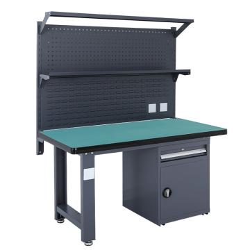 盛悦欣美 重型工作台，复合台面，工业灰，1500L*750D*800Hmm，一抽一门920款，非偏远两台包安装
