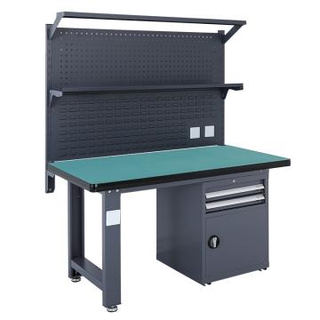 盛悦欣美 重型工作台，复合台面，工业灰，1500L*750D*800Hmm，二抽一门920款，非偏远两台包安装