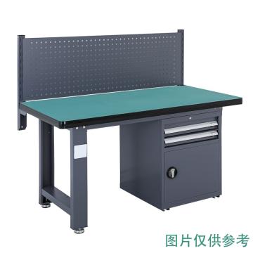 盛悦欣美 重型工作台，复合台面，工业灰，2100L*750D*800Hmm，二抽一门450款，非偏远两台包安装
