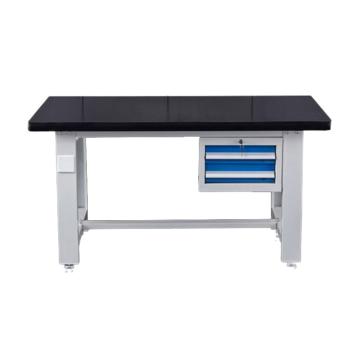 盛悦欣美 重型工作台，钢板台面，吊二抽，尺寸：L1200*W750*H800mm，非偏远两台包安装