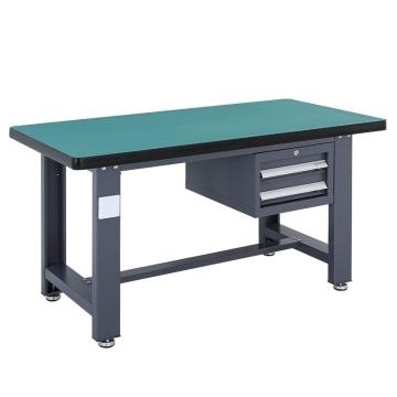 盛悦欣美 重型工作台，复合台面，工业灰，1500L*750D*800Hmm，吊二抽款，非偏远两台包安装
