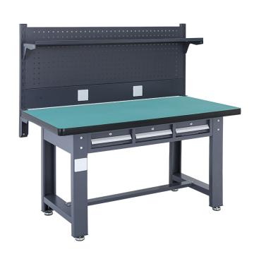 盛悦欣美 重型工作台，复合台面，工业灰，1500L*750D*800Hmm，平三抽620款，非偏远两台包安装