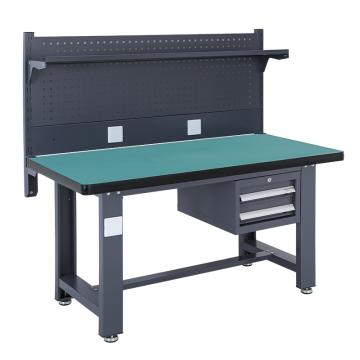 盛悦欣美 重型工作台，复合台面，工业灰，1500L*750D*800Hmm，吊二抽620款，非偏远两台包安装