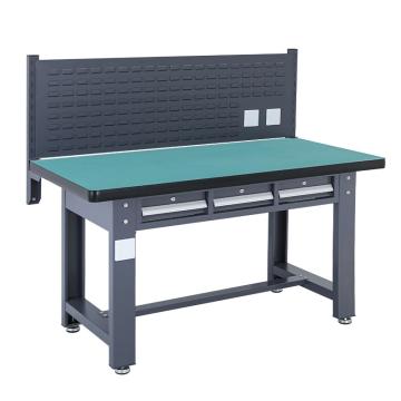 盛悦欣美 重型工作台，复合台面，工业灰，1500L*750D*800Hmm，平三抽450百叶款，非偏远两台包安装