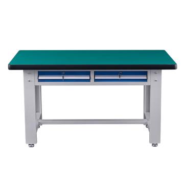 盛悦欣美 重型工作台，复合台面，平二抽，尺寸：L1200*W750*H800mm，非偏远两台包安装