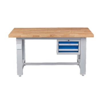 盛悦欣美 重型工作台，榉木台面，吊二抽，尺寸：L1800*W750*H800mm，非偏远两台包安装