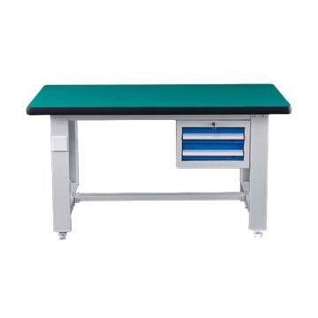 盛悦欣美 重型工作台，复合台面，吊二抽，尺寸：L1800*W750*H800mm，非偏远两台包安装