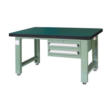 信高 重型工作台，1.5m (带2抽屉) 绿色（RAL6011），XFH-1520 不含安装费