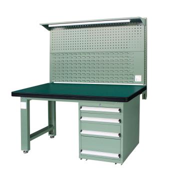 信高 重型工作台，1.5m (带4抽屉及后挂板) 绿色（RAL6011），XFH-1504G 不含安装费
