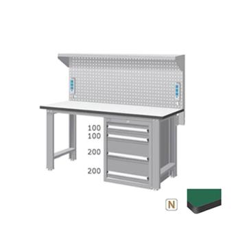 天钢 标准型工作桌，宽深高(mm):1407*1500*785 带挂板 承重（kg）:500，WBS-57041N15 不含安装费