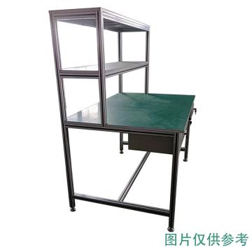 Hardwee 铝型防静电工作台，尺寸（mm）：1500*1000*1700，三横抽，带两层架子，定制