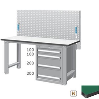 天钢 标准型工作桌，宽深高(mm):1407*1500*785 带挂板 承重（kg）:500，WBS-57041N14 不含安装费