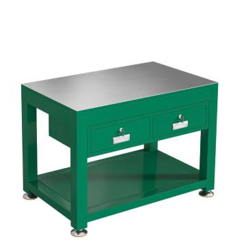 盛悦欣美 模具钳工台，绿色两抽，1200×750×800mm