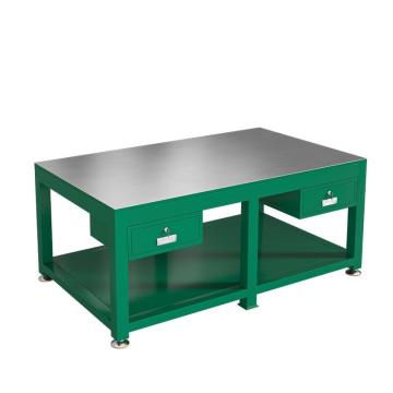 盛悦欣美 模具钳工台，绿色两抽，2000×1200×800mm