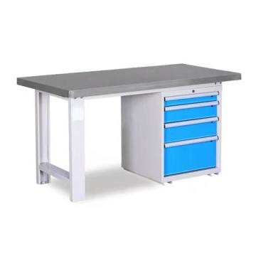 盛悦欣美 工作台，1800*750*800mm 不锈钢桌面 厚1.0mm 落地四抽款，非偏远两台包安装