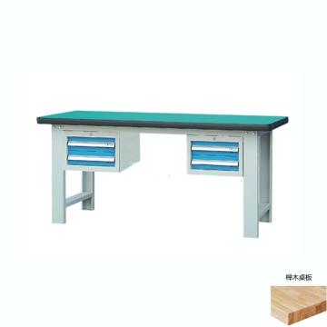 锐德 50mm榉木桌面双吊2抽柜重型工作桌，1500W*750D*800H 载重：1000kg，RD1502CJ 不含安装费