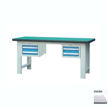 锐德 50mm铁板桌面双吊2抽柜重型工作桌，1500W*750D*800H 载重：1000kg，RD1502CE 不含安装费