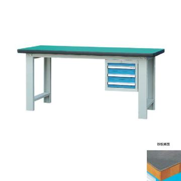 锐德 50mm铁板桌面单吊3抽柜重型工作桌，2100W*750D*800H 载重：1000kg，RD2102BE 不含安装费