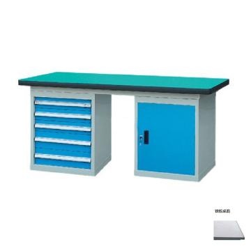 锐德 50mm铁板桌面双侧5抽1门柜重型工作桌，1500W*750D*800H 载重：1000kg，RD1505BE 不含安装费