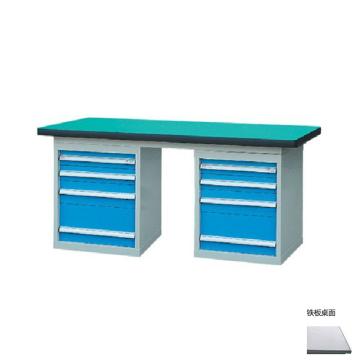 锐德 50mm铁板桌面双侧4抽柜重型工作桌，1800W*750D*800H 载重：1000kg，RD1804AE 不含安装费