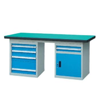 锐德 50mm复合桌面双侧5抽1门柜重型工作桌，1500W*750D*800H 载重：1000kg，RD1505CZ 不含安装费