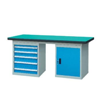 锐德 50mm复合桌面双侧5抽1门柜重型工作桌，1800W*750D*800H 载重：1000kg，RD1805BZ 不含安装费