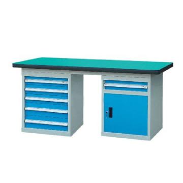 锐德 50mm复合桌面双侧6抽1门柜重型工作桌，1800W*750D*800H 载重：1000kg，RD1805DZ 不含安装费