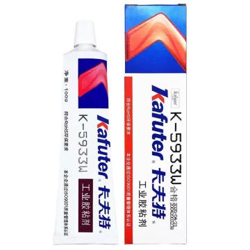 卡夫特 中粘度电子电器元器件密封防水耐高温硅胶，K-5933W，白色，100g/支