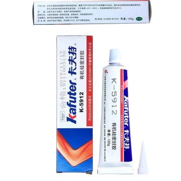 卡夫特 通用机械防震耐高温密封胶，K-5912，黑色，100g/支