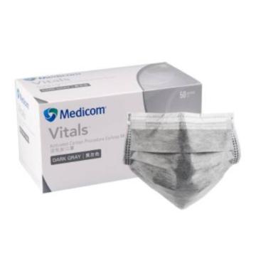 麦迪康 活性炭口罩，2498，50只/盒