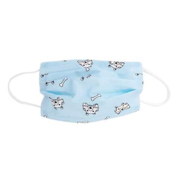添盾 TD9105蓝，卡通3D立体儿童口罩，独立装，50只/盒