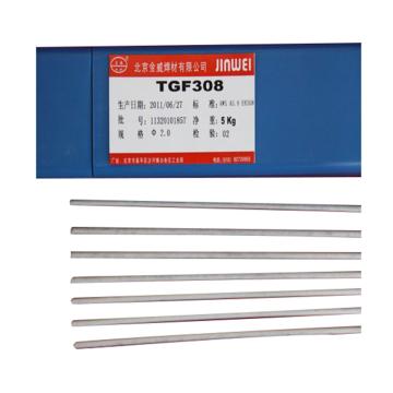 北京金威TGF308背面自保护不锈钢氩弧焊丝，直径2.0mm，5公斤/箱
