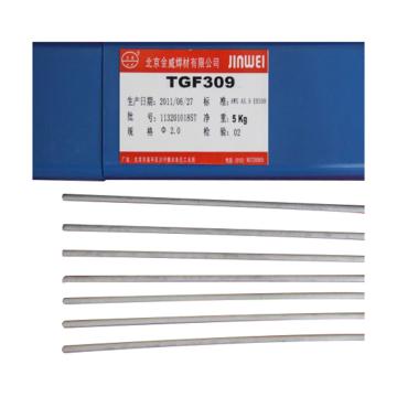 北京金威TGF309背面自保护不锈钢氩弧焊丝，直径2.5mm，5公斤/箱