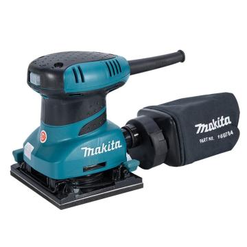 牧田makita 200W平板砂光机抛光机打磨机，112×102mm，轨道转速14000集尘，BO4556