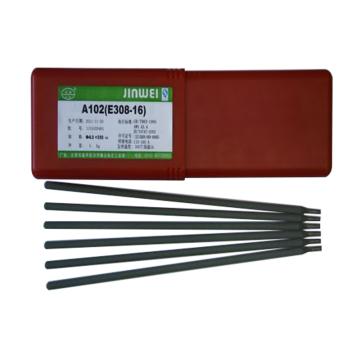 北京金威A102(E308-16)不锈钢焊条，直径3.2mm，20公斤/箱