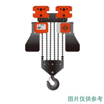 双鸟 环链电动葫芦+电动小车，额定载荷(T):10 提升高度(M):9，SHH-AM 10T9M