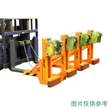 鹰力 叼扣式重型四油桶八夹具，载重（Kg）：2000，叉车专用属具，DG2000B
