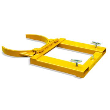 Raxwell 340kg油桶搬运夹(抱式)，钢制单桶(叉车专用)，RMCM0001