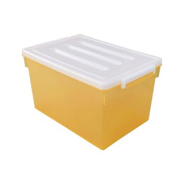 英达斯贝克 茶色带盖收藏箱，外尺寸：515*365*310mm